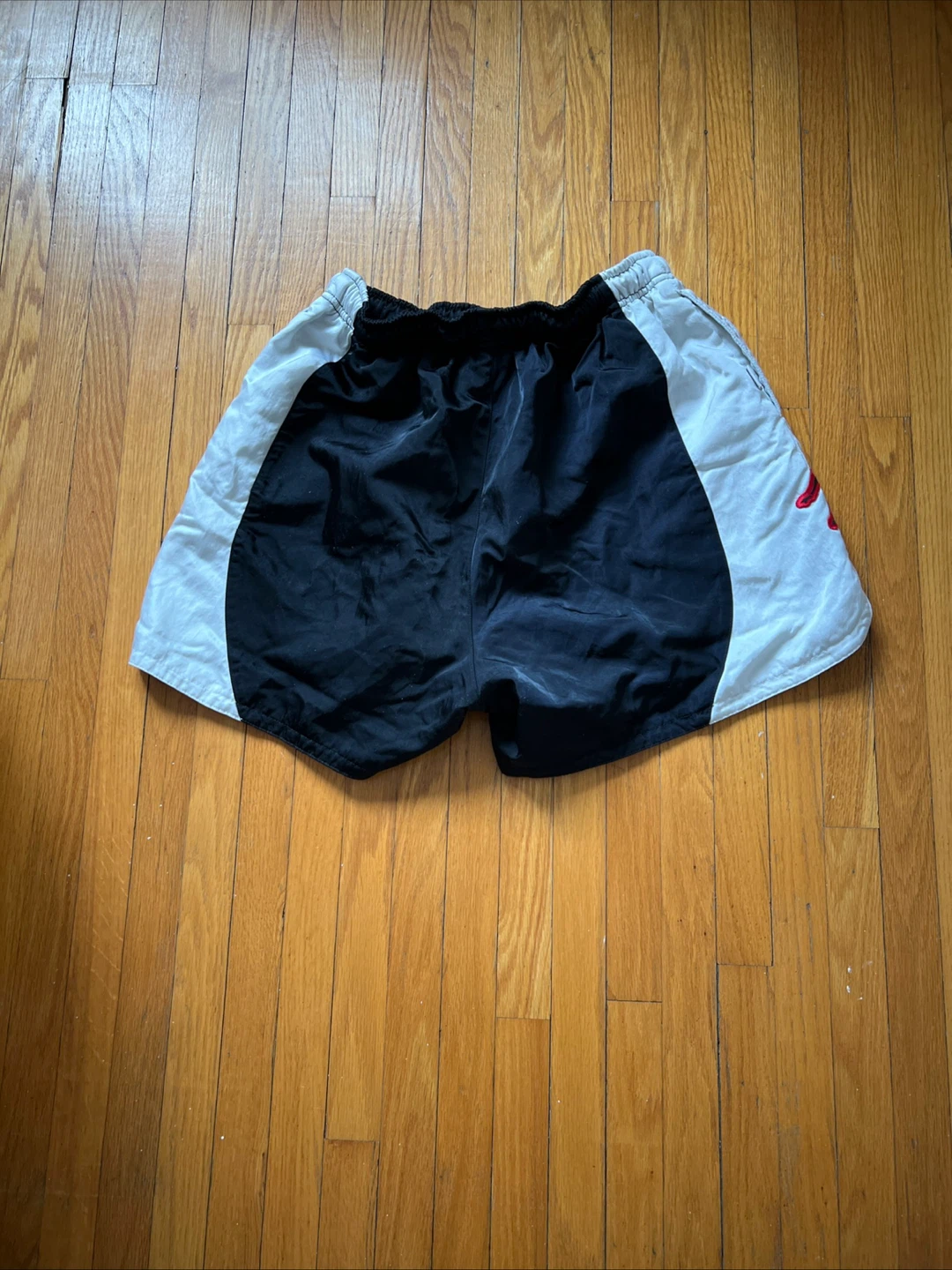 Nike Athletic Shorts - Black/White/Red Scorpion Design - Size M - photo 3