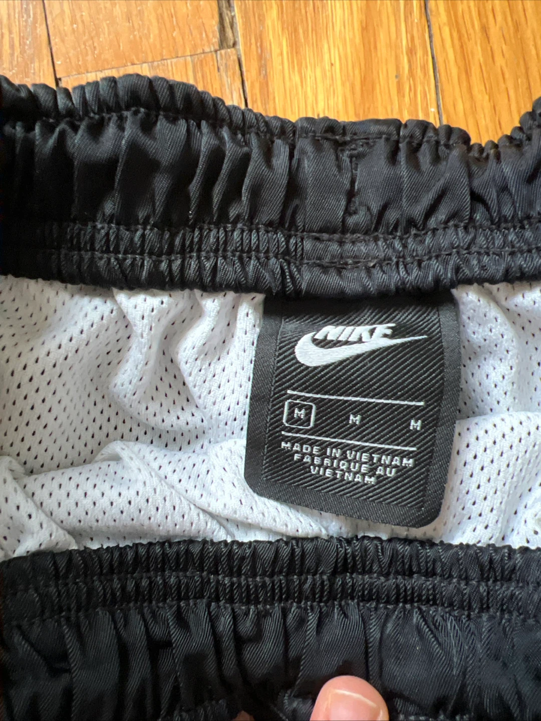 Nike Athletic Shorts - Black/White/Red Scorpion Design - Size M - photo 2