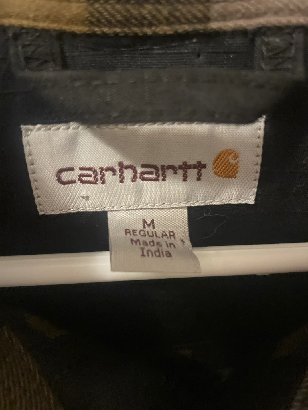 Carhartt Men's Regular Fit Flannel Lined Jacket - Black - Size M - photo 2