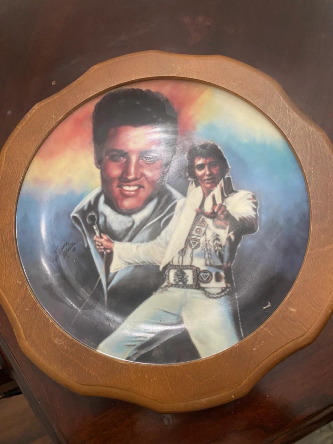 Elvis Presley Commemorative Collector Plate by Susie Morton