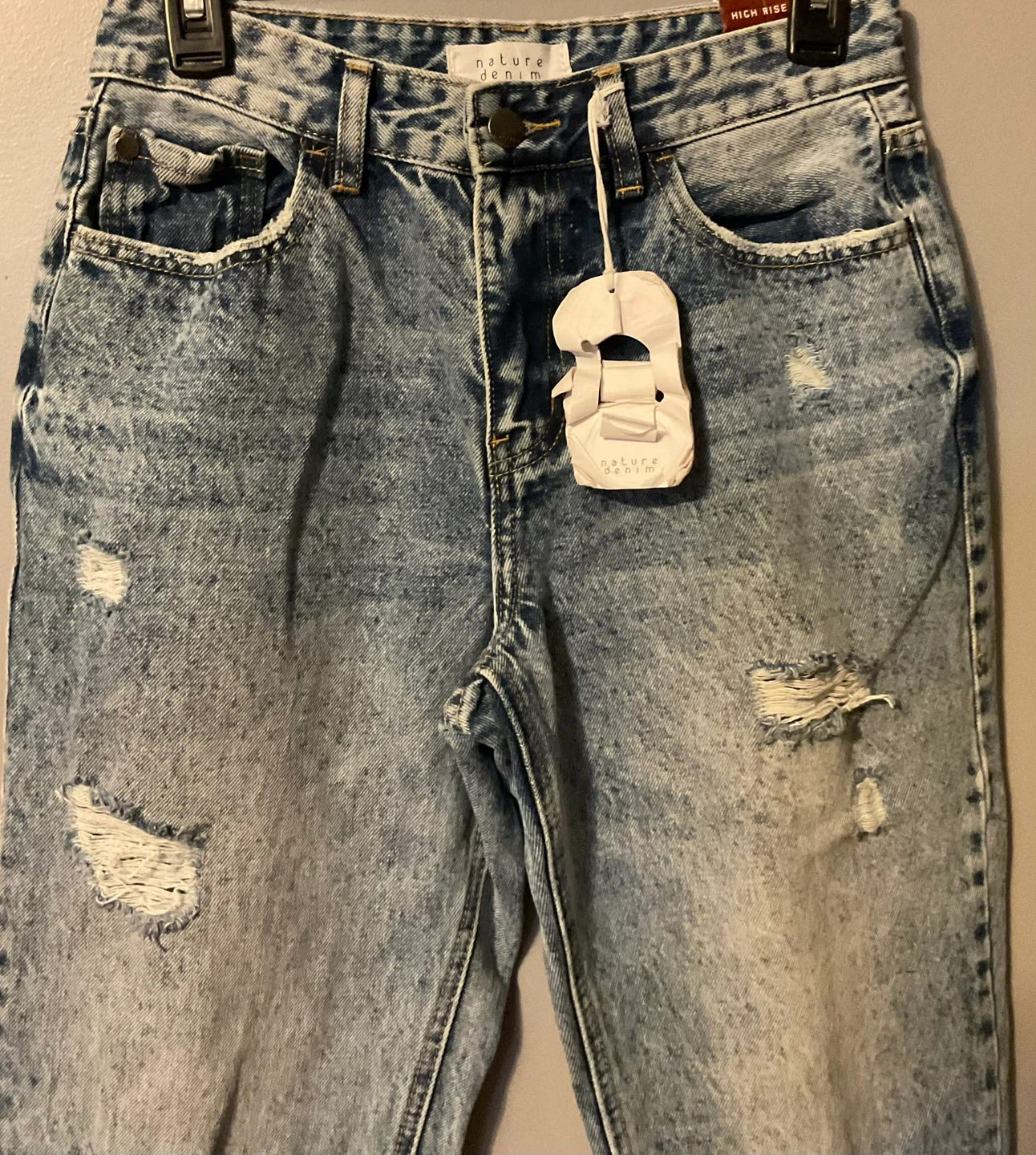 Nature Denim Women's High Rise Distressed Jeans - photo 2