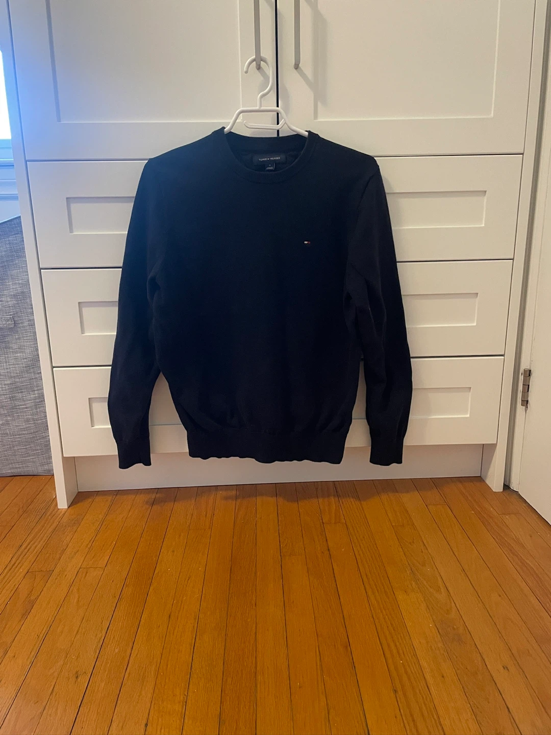 Tommy Hilfiger Crew Neck Sweater - Size M - Black