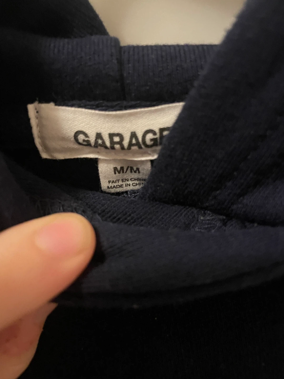 Garage Navy Blue "West Village Greenwich" Hoodie Size M - photo 2