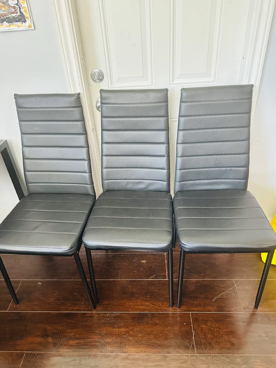 Black Dining Table Set with 4 Chairs - photo 2