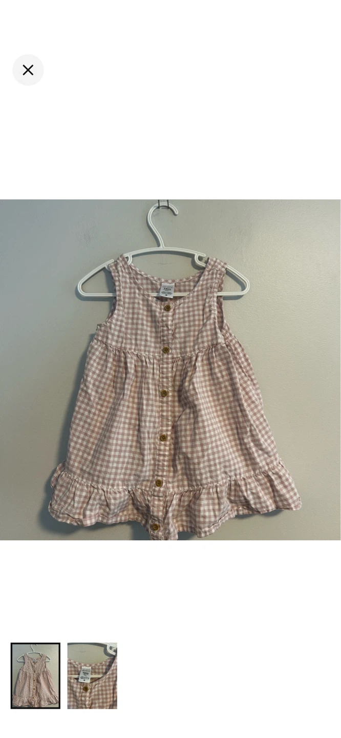 Carter's Pink Gingham Dress - 18 Months