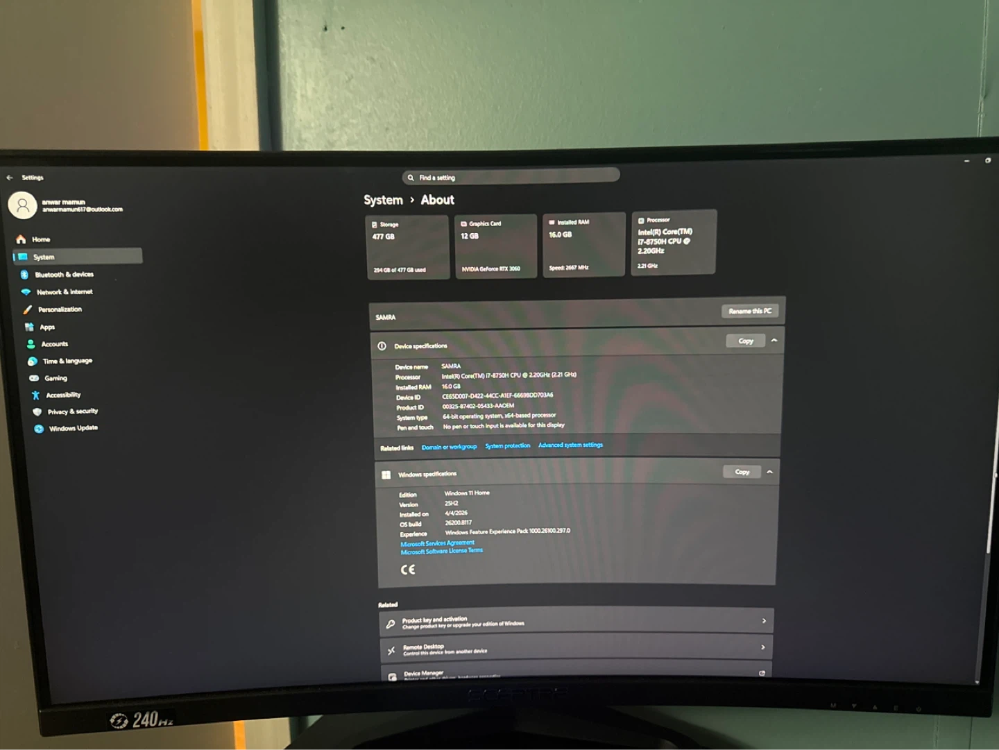 SCEPTRE 240Hz Gaming Monitor - photo 4