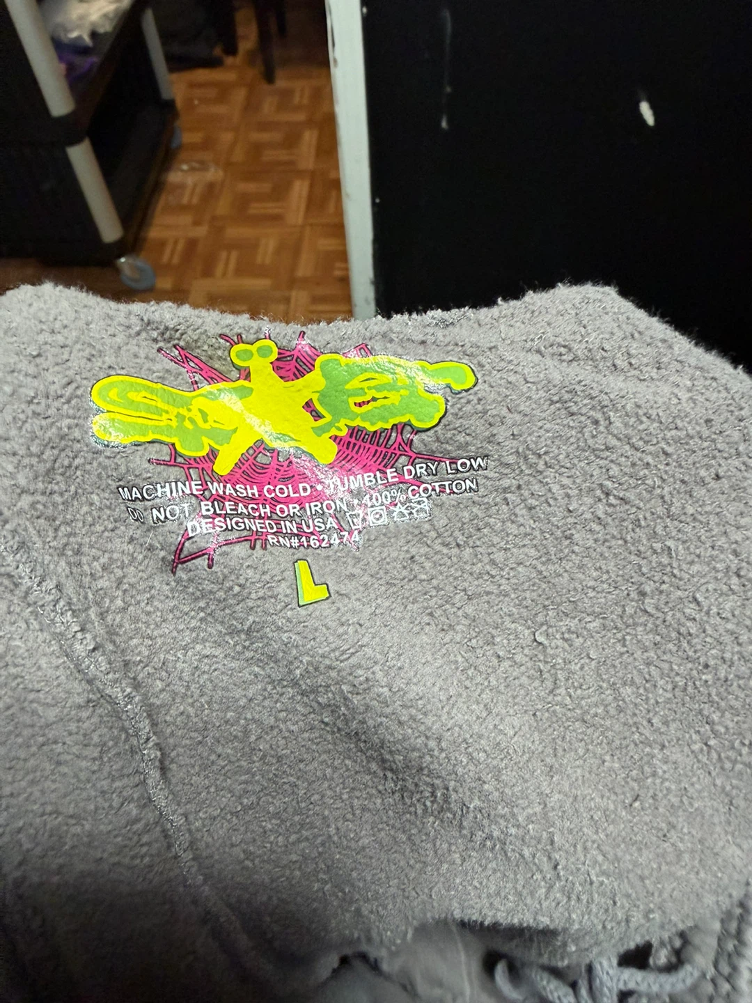 Sp5der Star Logo Sweatpants – Size Large - photo 2
