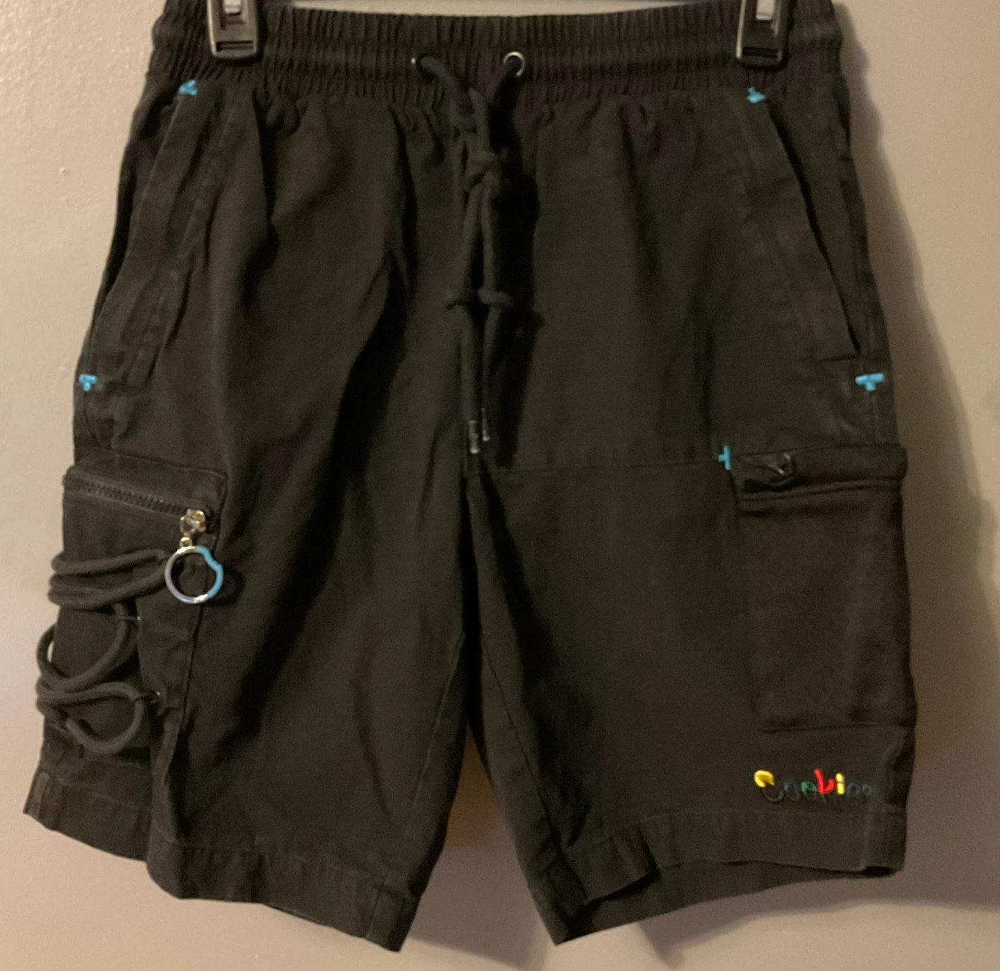 Cookies Black Cargo Shorts Size S