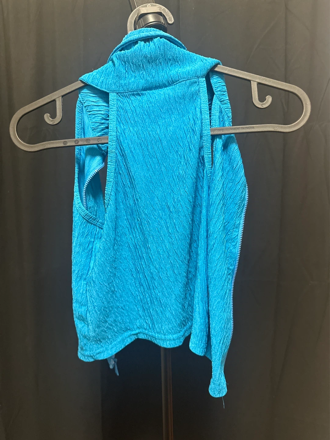 LovevFem Blue Crinkle Vest - photo 2