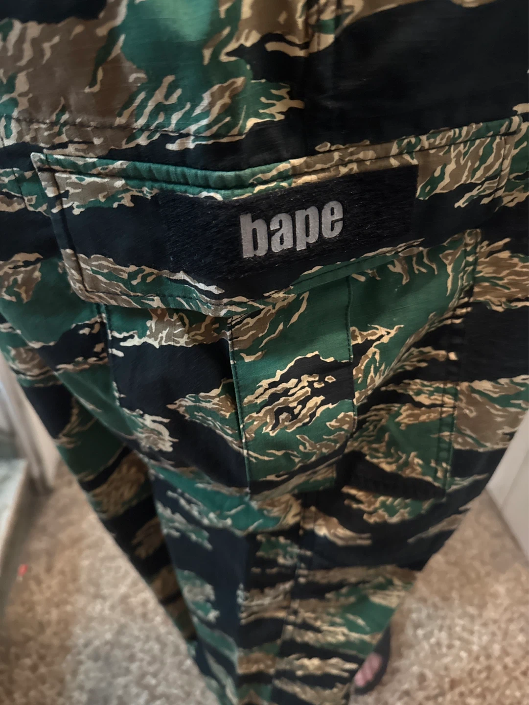 A Bathing Ape World Gone Mad Tiger Camo Cargo Pants - photo 5