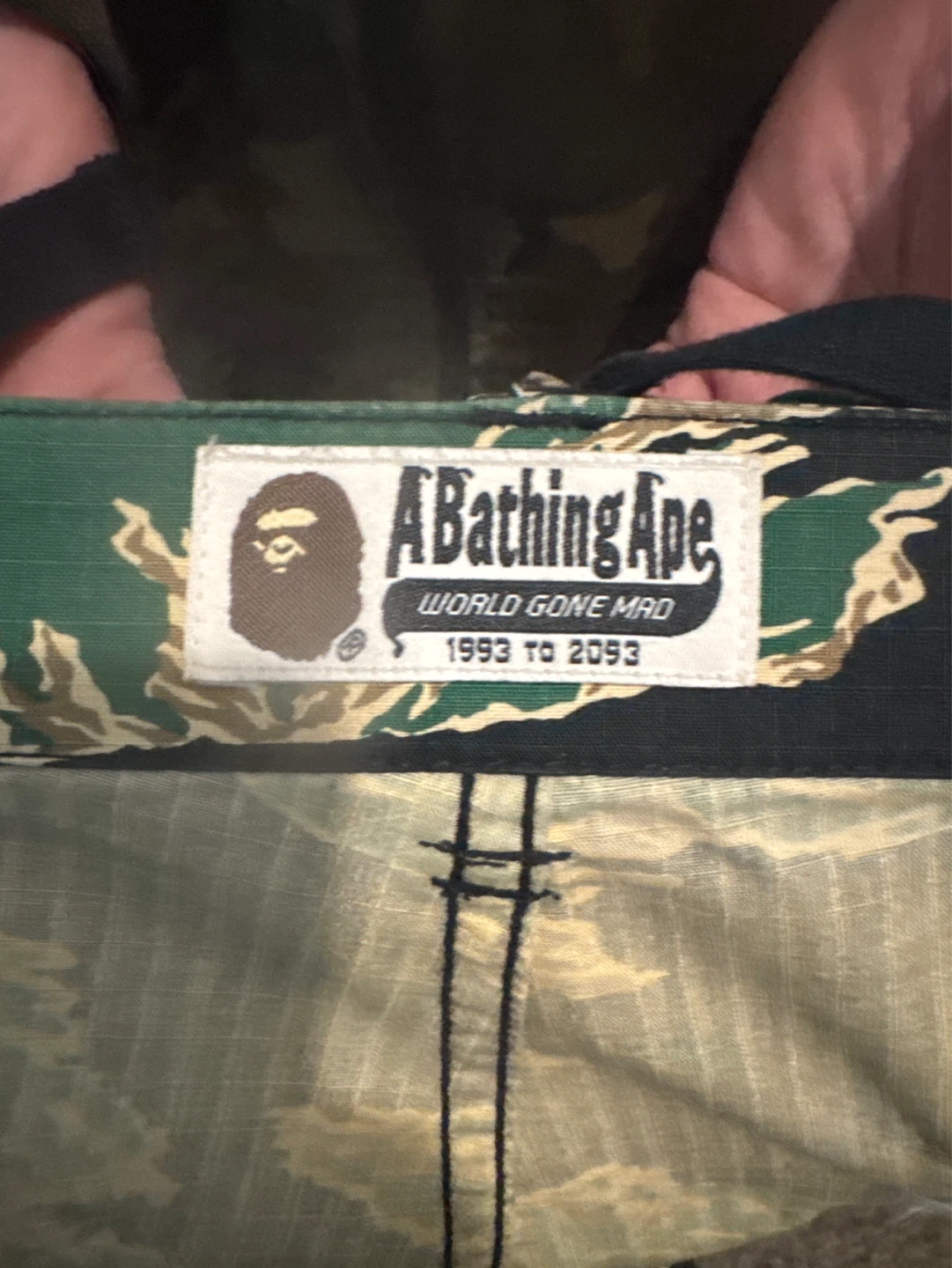 A Bathing Ape World Gone Mad Tiger Camo Cargo Pants - photo 3