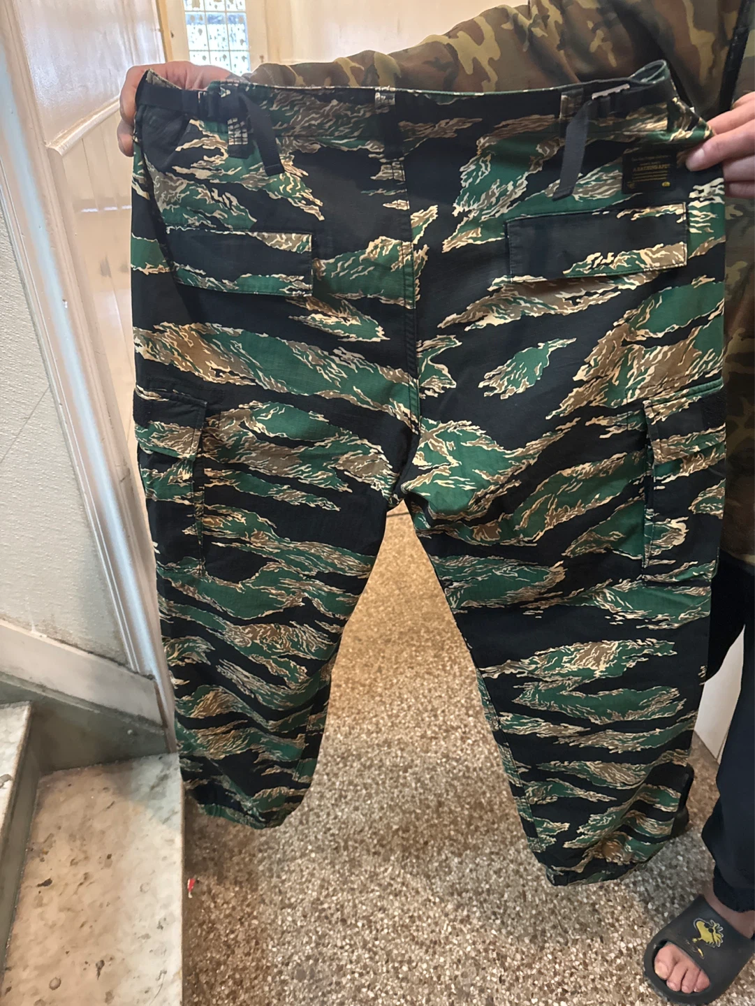 A Bathing Ape World Gone Mad Tiger Camo Cargo Pants
