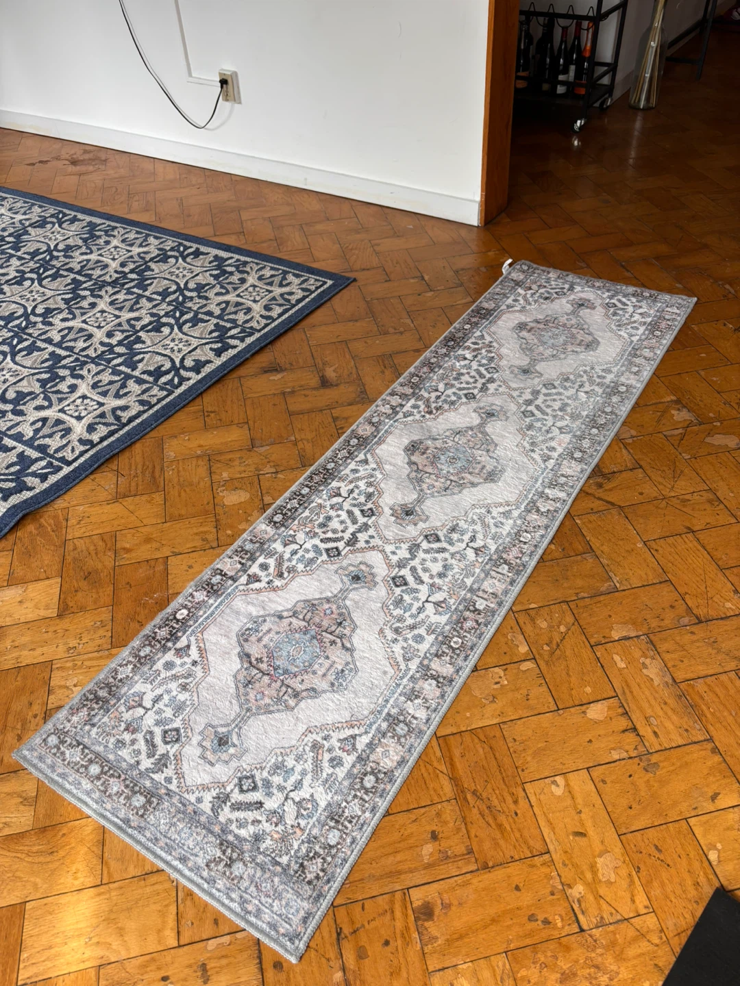 Runner Rug - Distressed Oriental Pattern