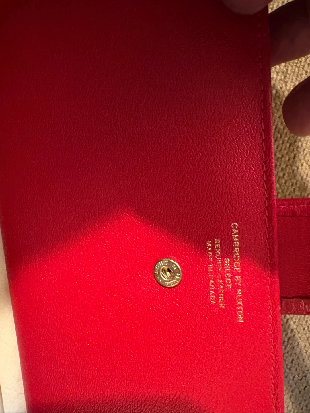 🌱 Buxton Red Leather Wallet - photo 5