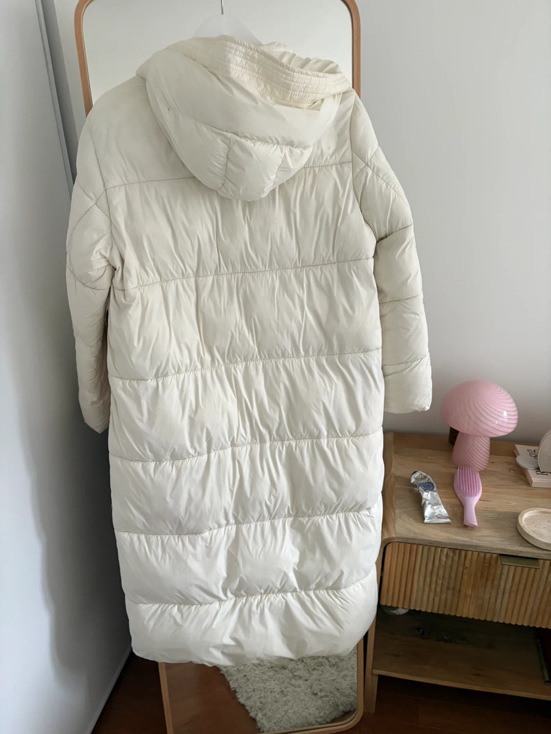 Mango Puffer Coat - Cream - Size S - photo 2