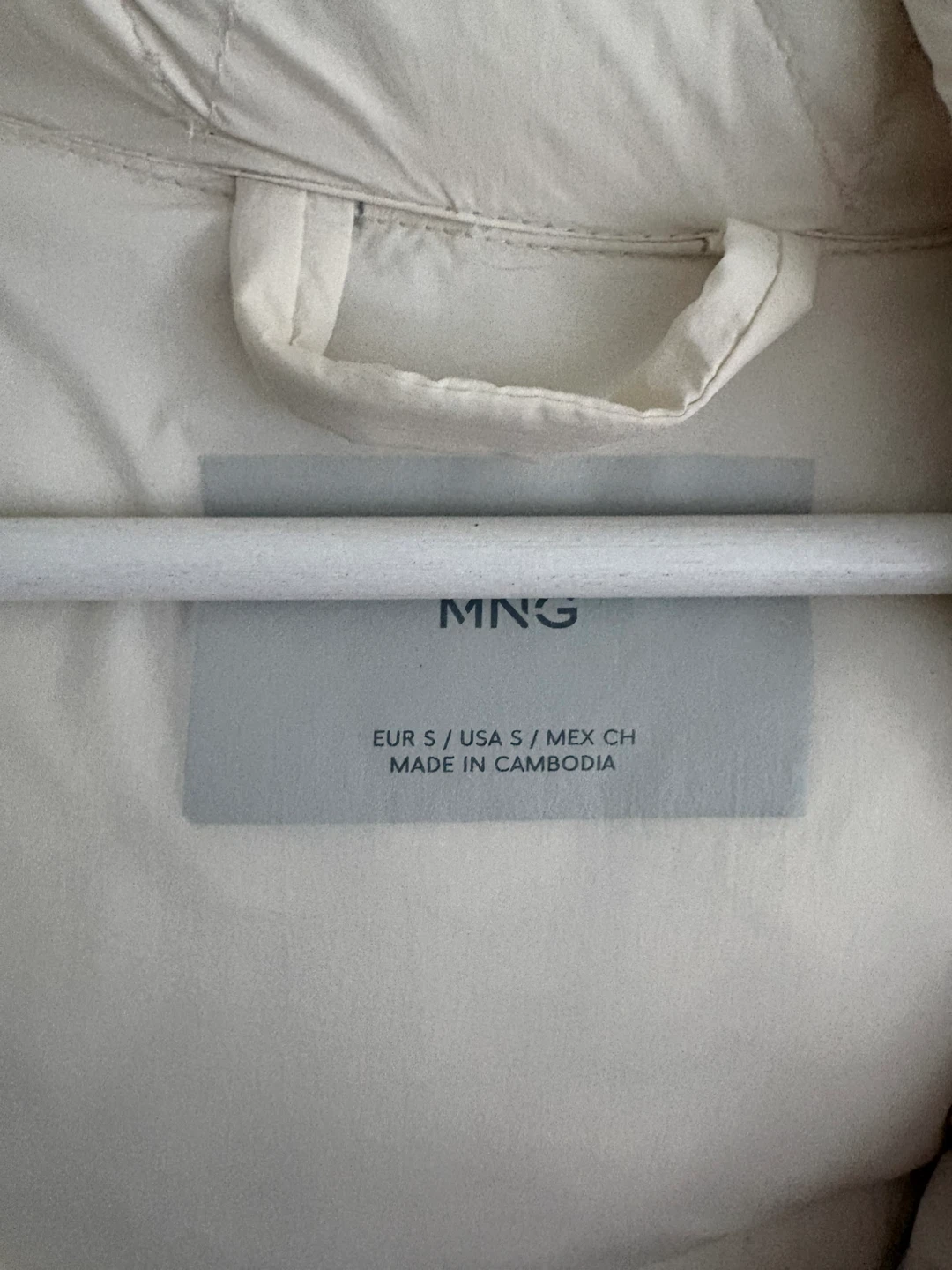 Mango Puffer Coat - Cream - Size S - photo 3