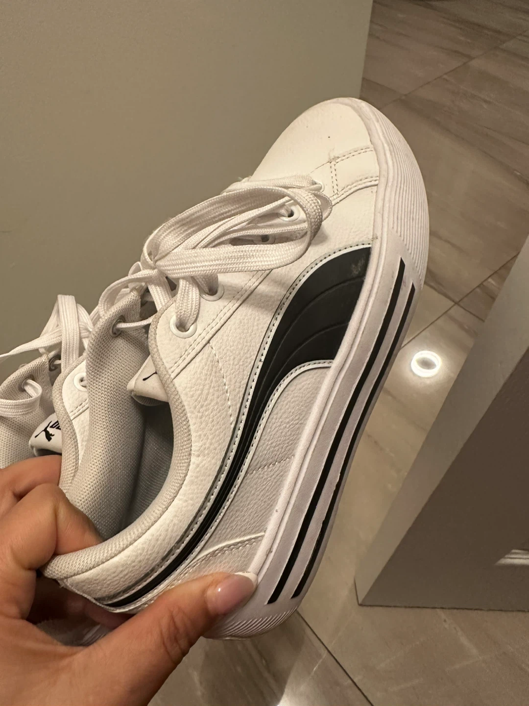 Puma White Sneakers - Size 7.5
