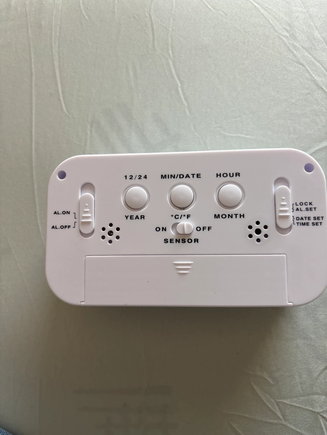 White Digital Alarm Clock - photo 2