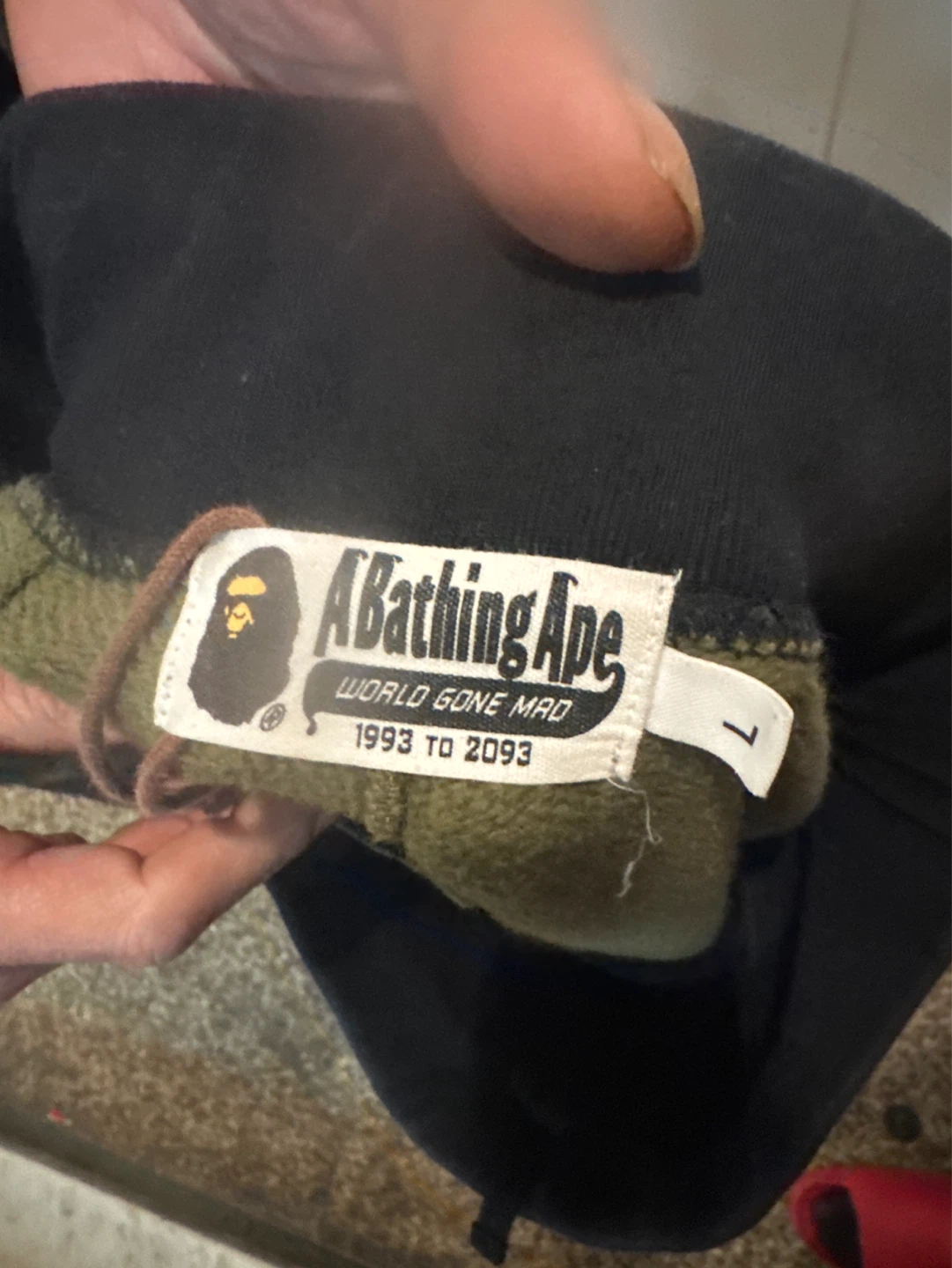 A Bathing Ape BAPE "World Gone Mad" Camo Joggers - photo 3