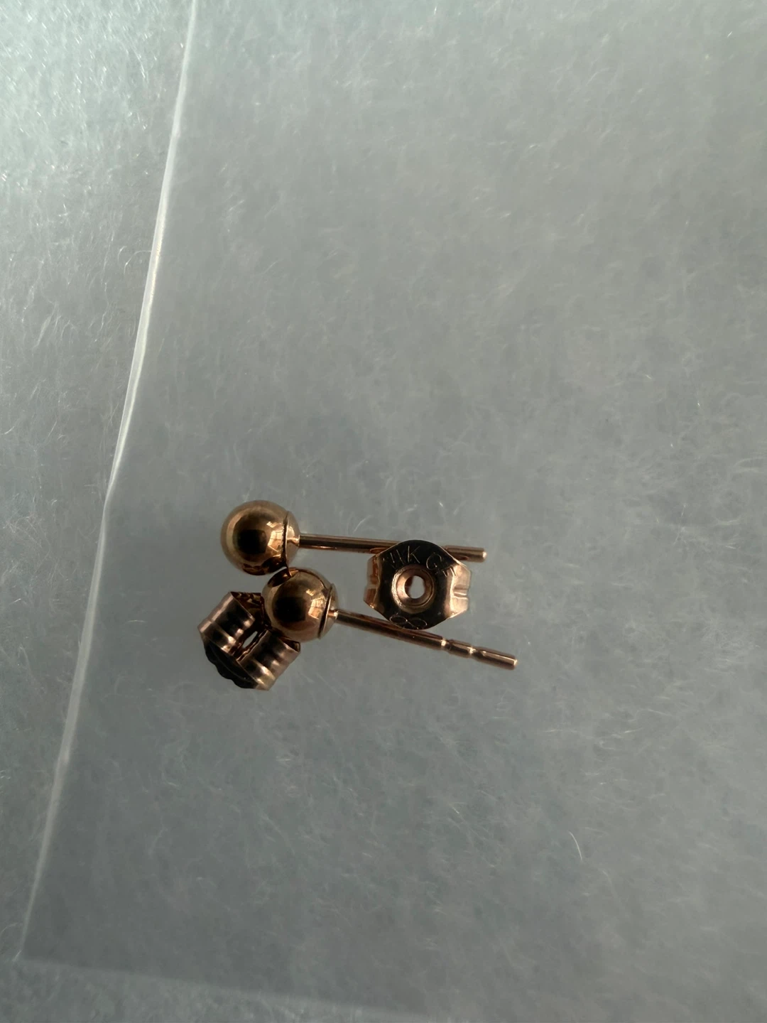 14K Rose Gold Fill Ball Stud Earrings