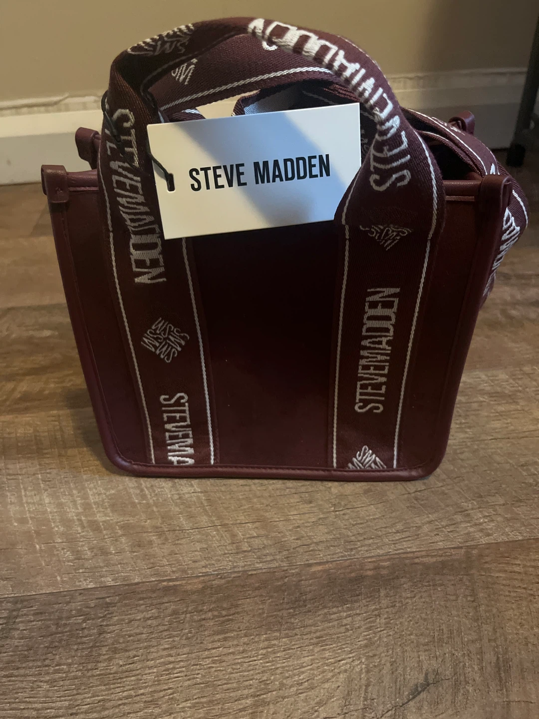 Steve Madden Burgundy Tote Bag with Card Holder🌱 - photo 3