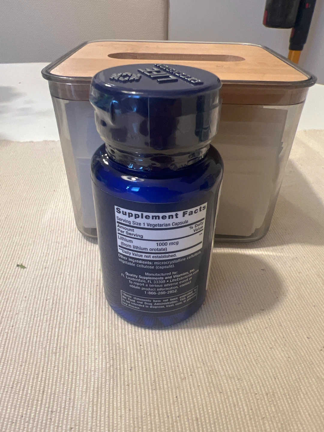 Life Extension Lithium 1000 mcg - 100 Vegetarian Capsules - photo 2