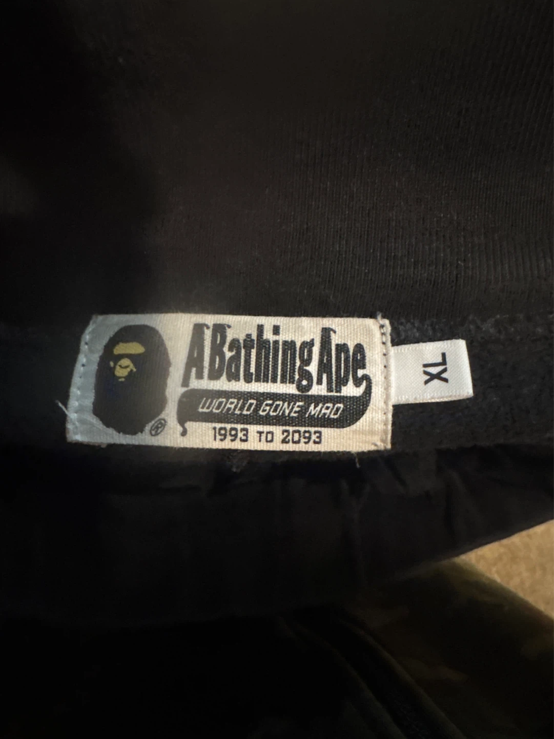 A Bathing Ape Shark Face Joggers XL Black - photo 3