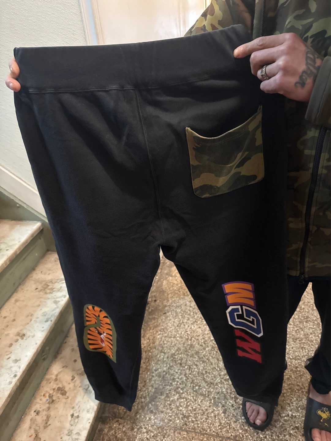 A Bathing Ape Shark Face Joggers XL Black - photo 2