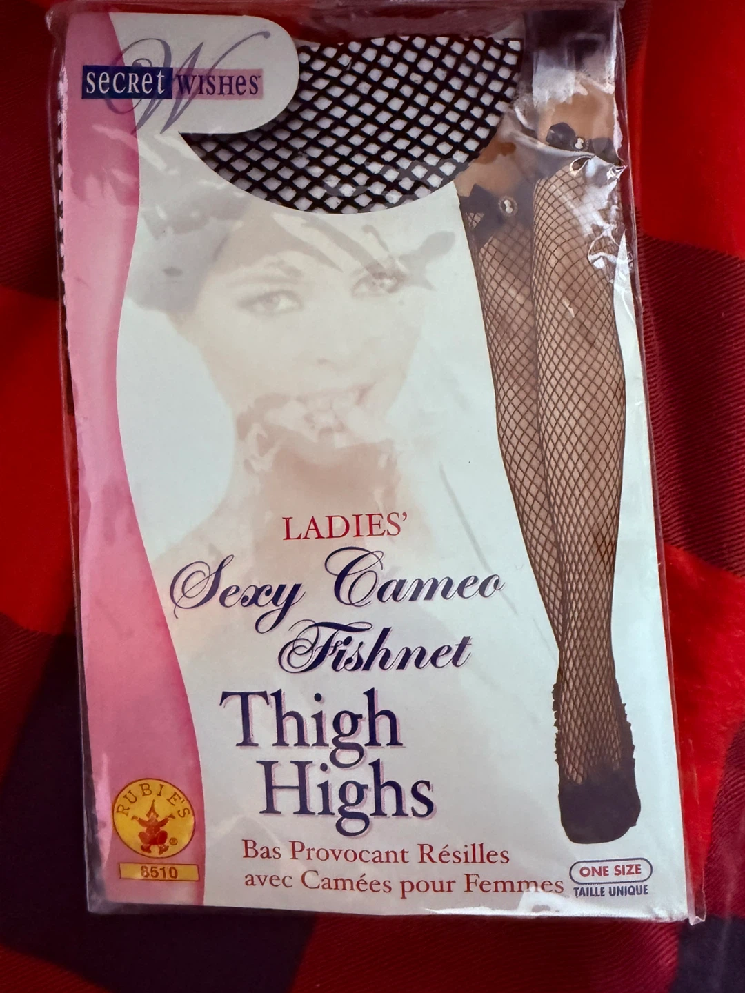 Rubie's Secret Wishes Sexy Cameo Fishnet Thigh Highs