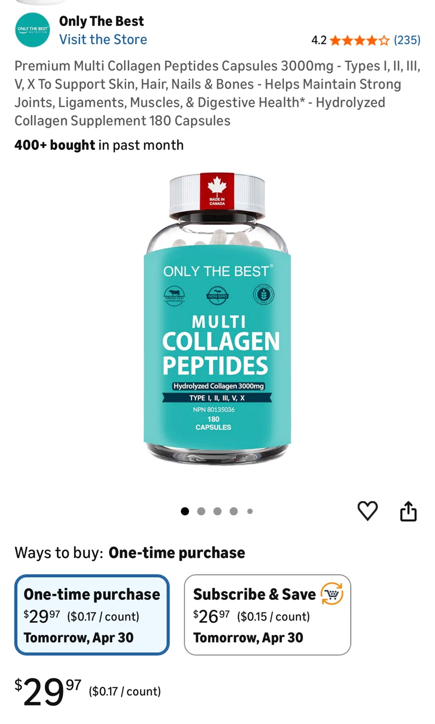Only The Best Premium Collagen Peptides