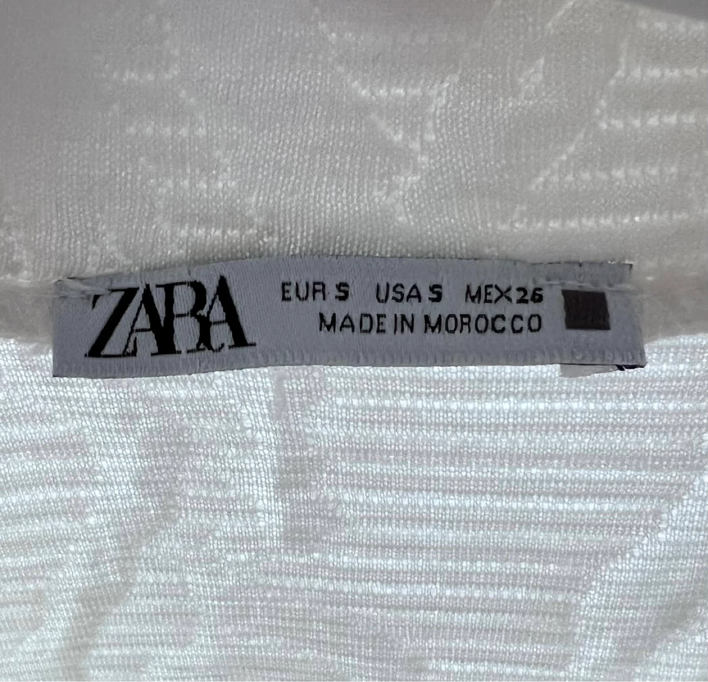 ZARA White/Ecru Textured Mock Neck Dress - photo 2