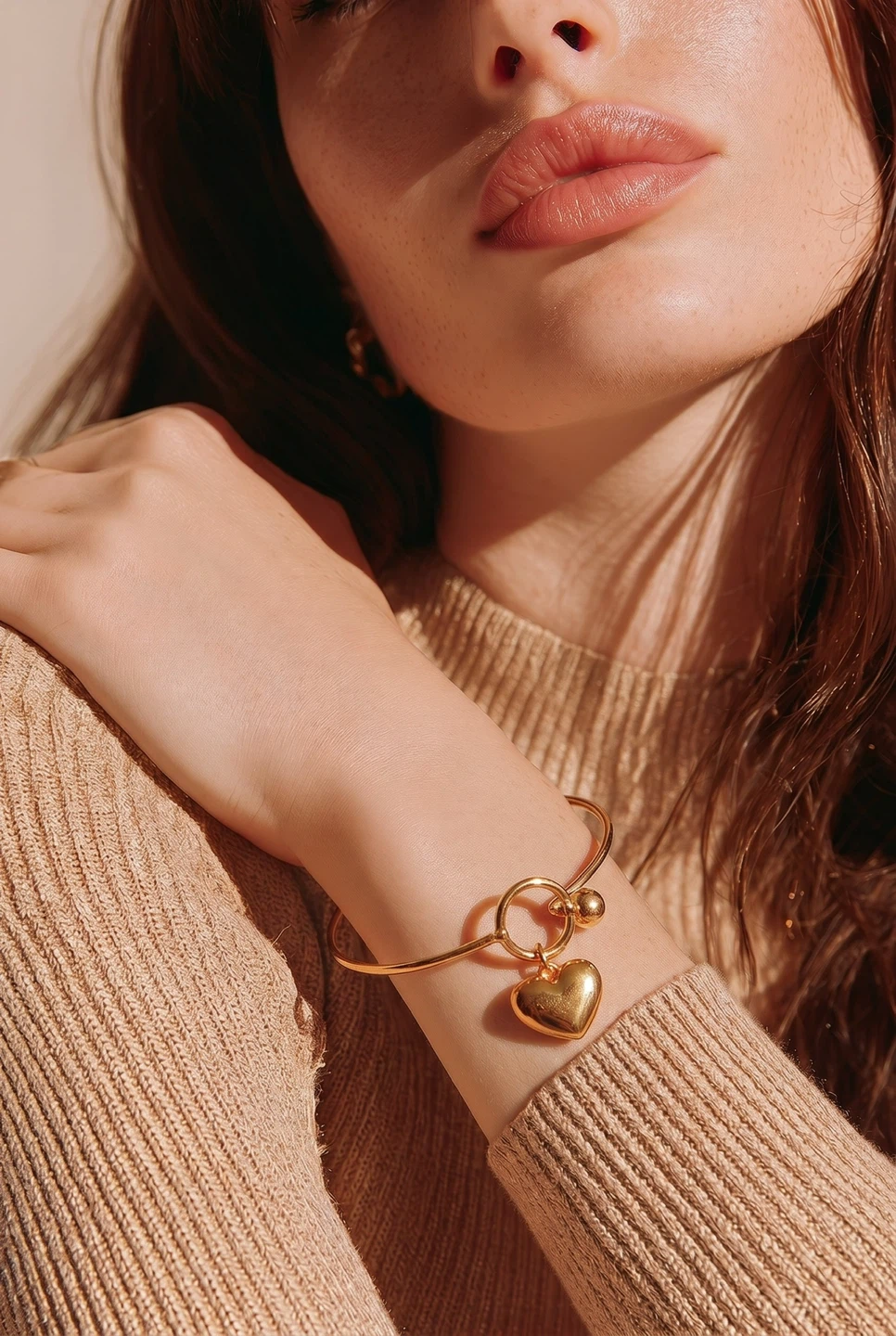 Gold Heart Charm Bracelet - photo 5
