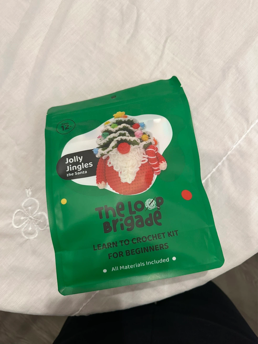 The Loop Brigade Learn to Crochet Kit - Jolly Jingles the Santa
