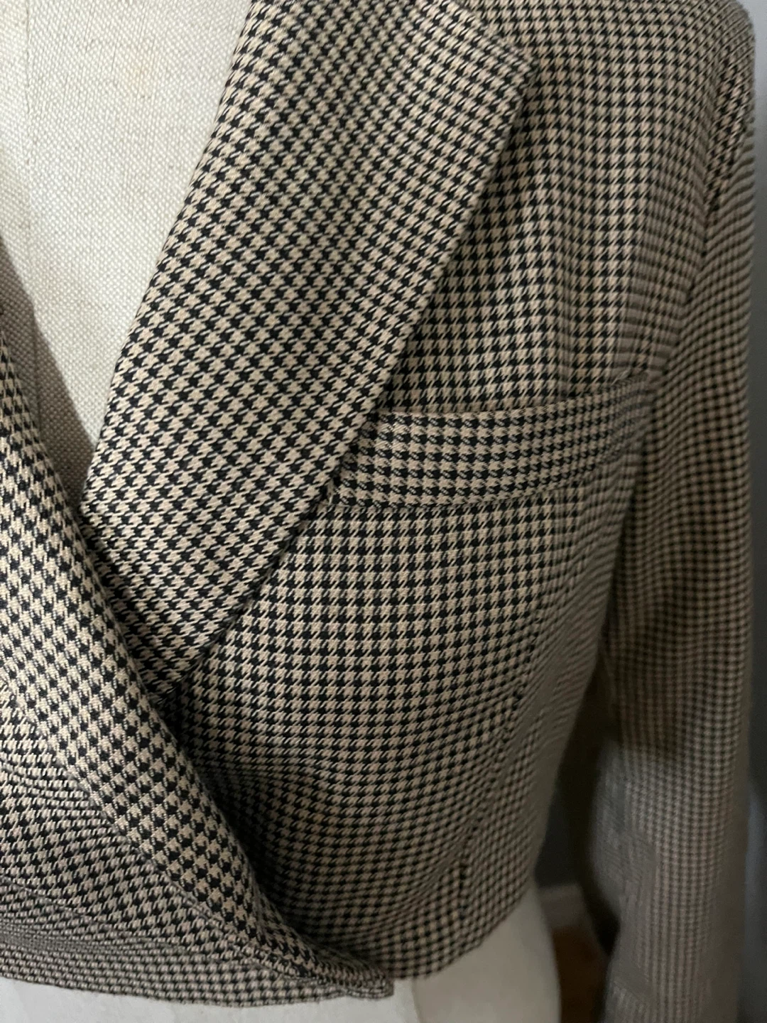 Small size Houndstooth Cropped Blazer - photo 5