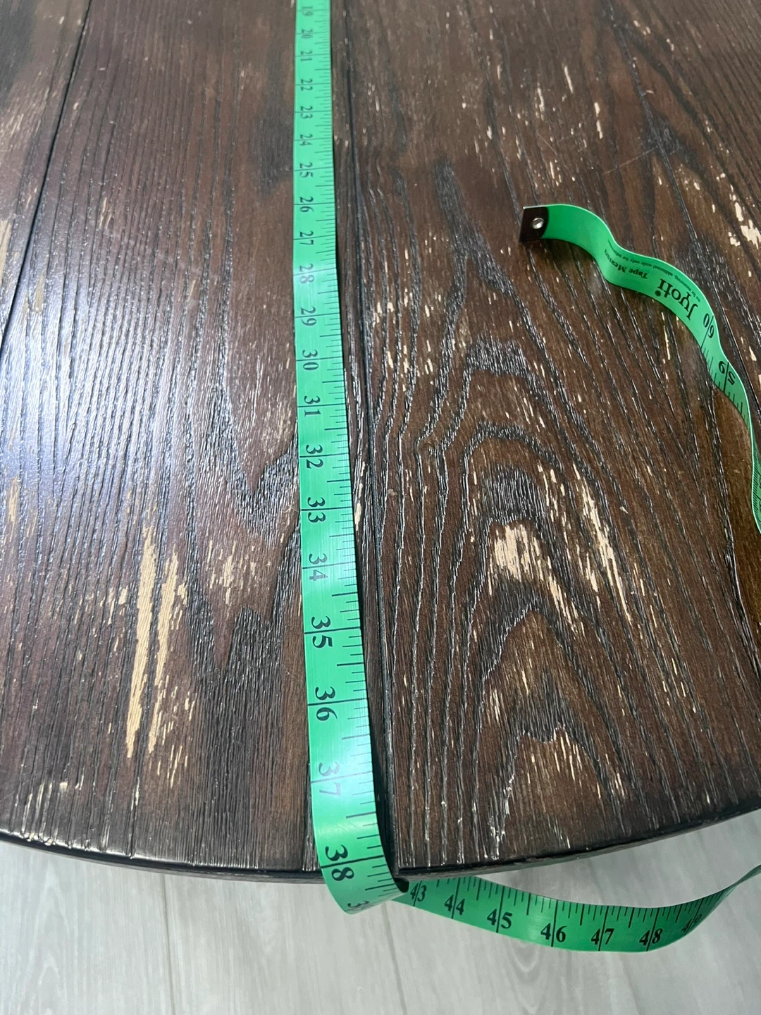 Round Coffee Table - Dark Wood - photo 2