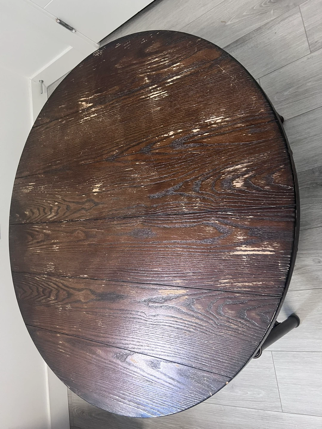 Round Coffee Table - Dark Wood - photo 5