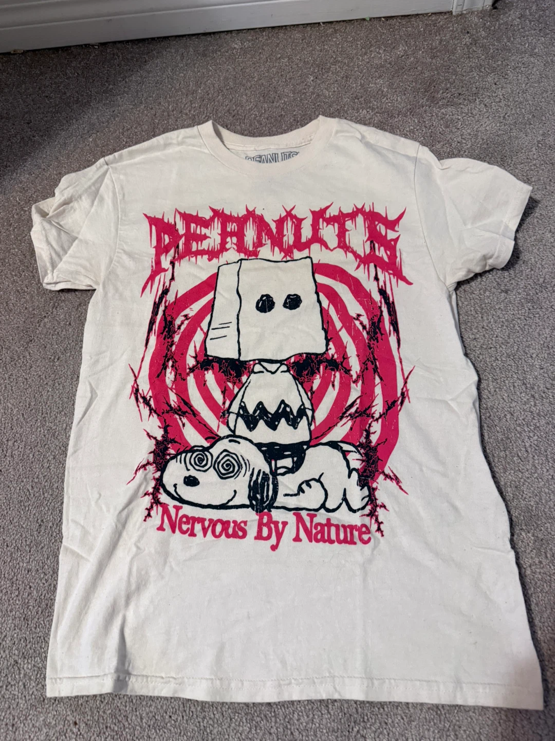 Peanuts Nervous By Nature T-Shirt