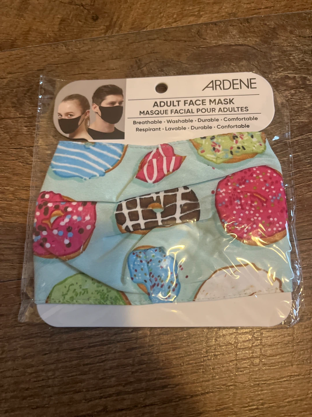 Ardene Adult Face Mask-Colourful Donut Print🌱
