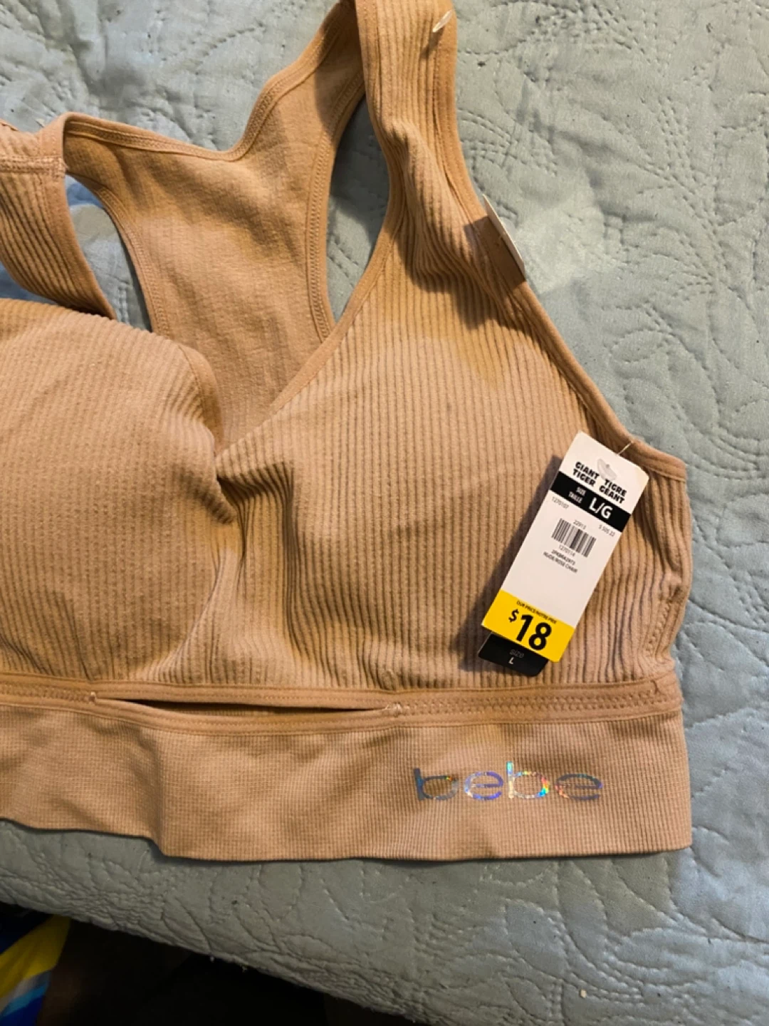 Bebe Ribbed Sports Bra L/G - photo 2