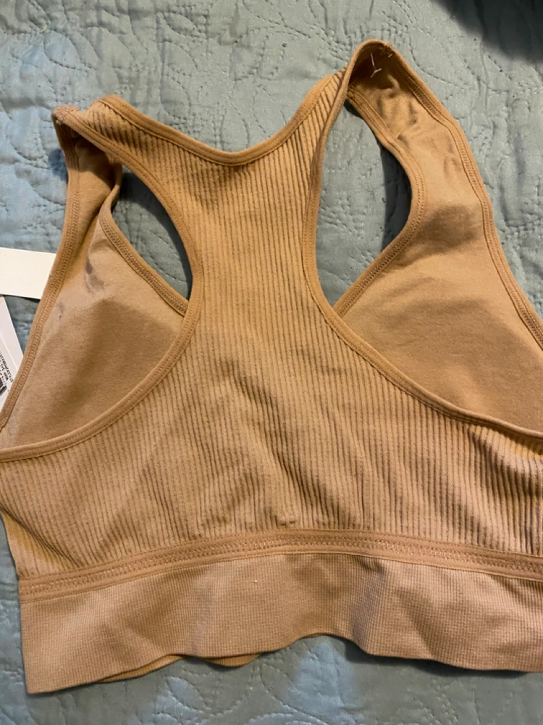 Bebe Ribbed Sports Bra L/G