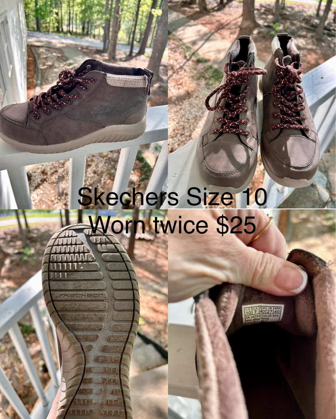 Skechers Women's Ultra Flex 2.0-Social Crew Ankle Boot Brown
