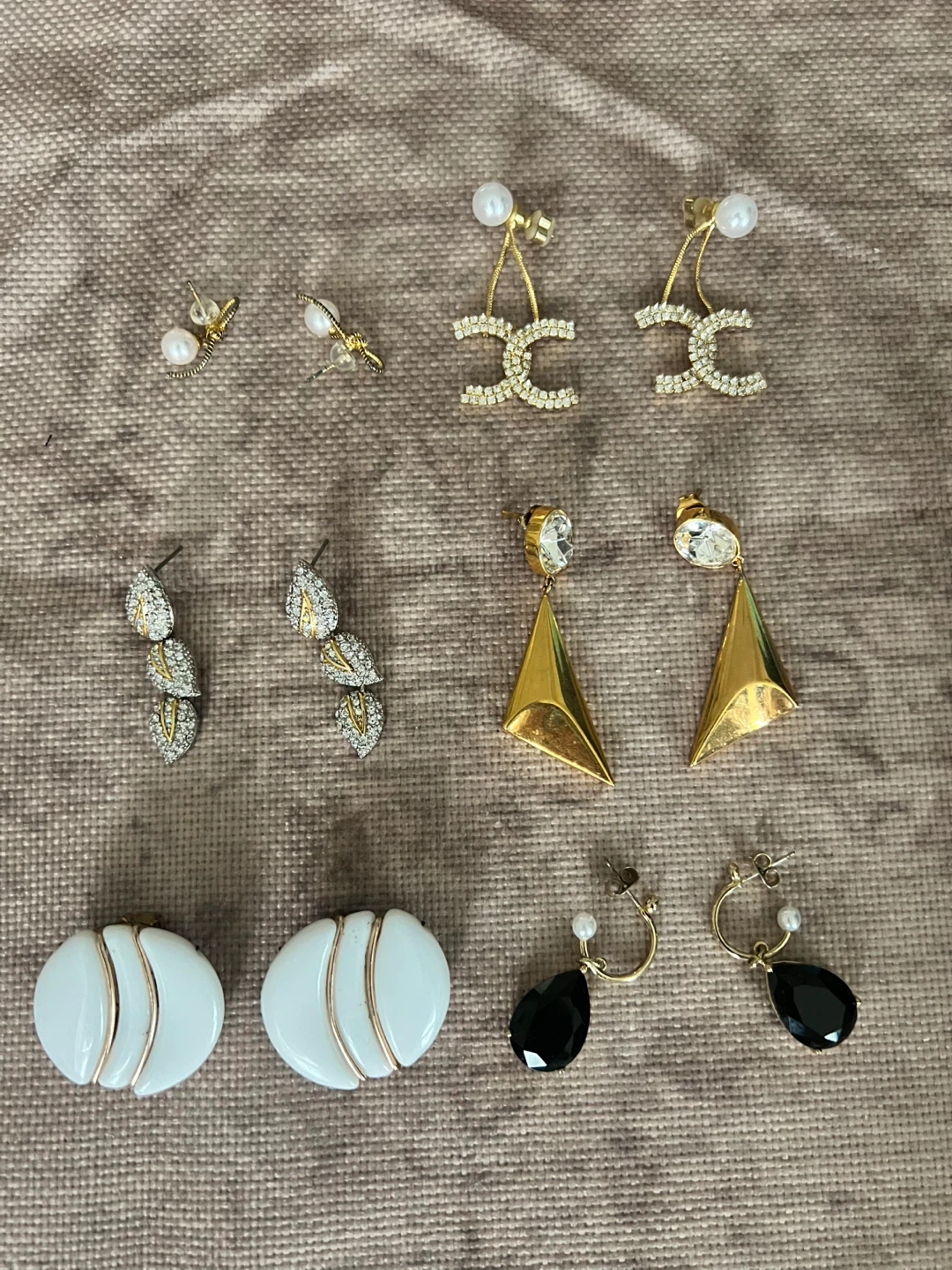 Assorted Earrings - Pearls, Gems, and CC Design