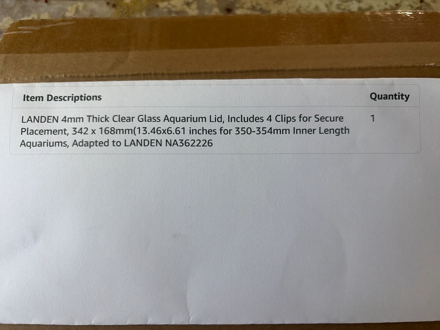 LANDEN Glass Lid with Clips for Aquarium - photo 2