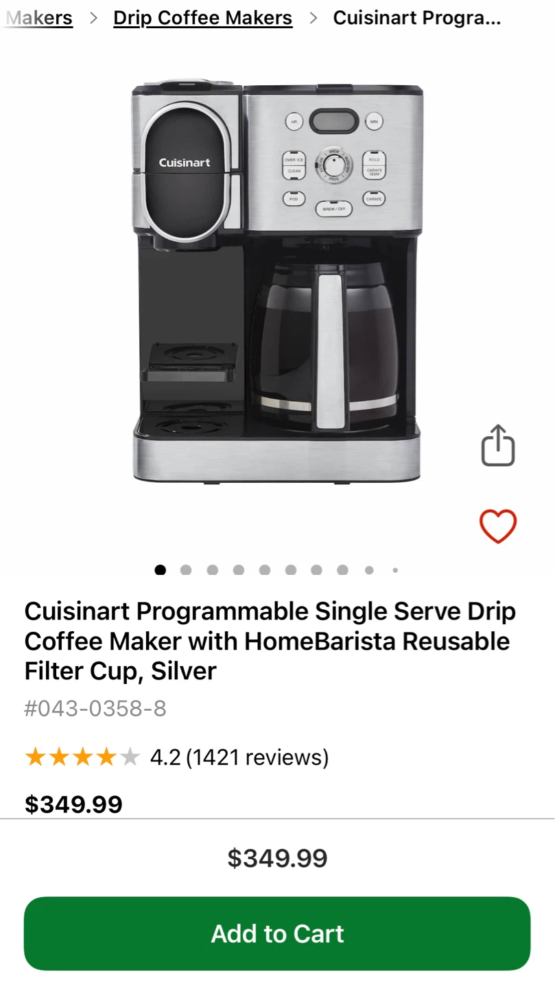 Cuisinart Coffee Center 2-in-1 Coffeemaker - photo 3