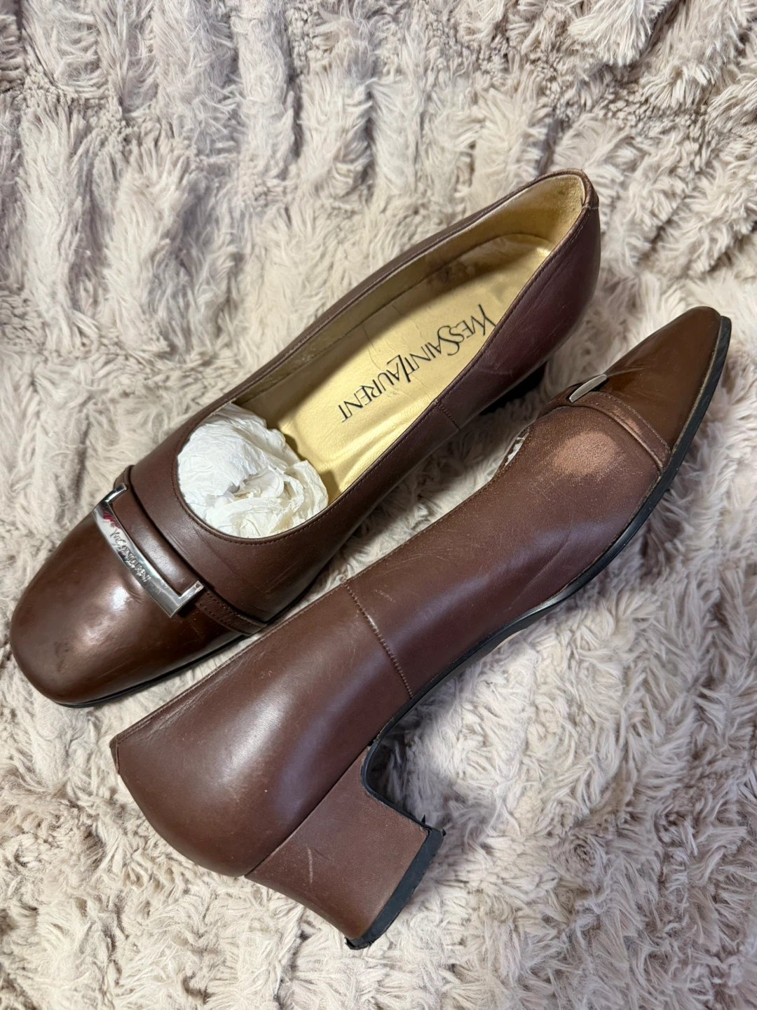 Authentic Yves Saint Laurent Brown Size 36 - photo 2