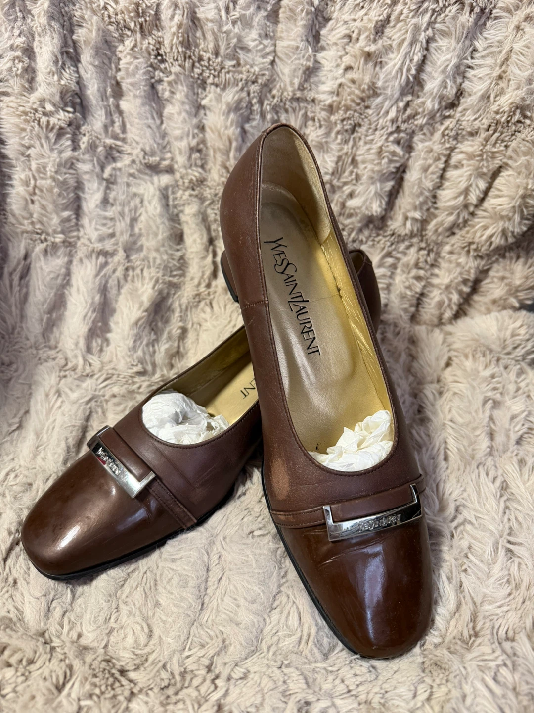 Authentic Yves Saint Laurent Brown Size 36