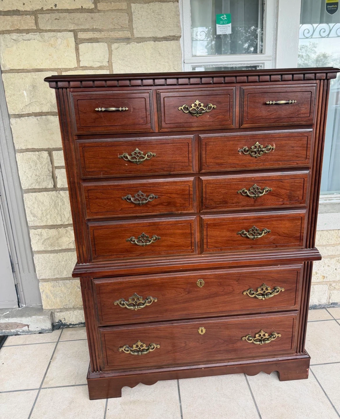 Broyhill Cherry Wood Dresser Chest
