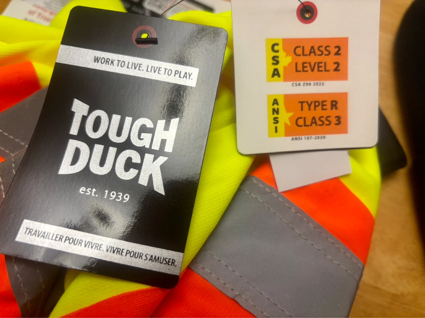 Tough Duck High Visibility Work Hoodie - 2XL - photo 2