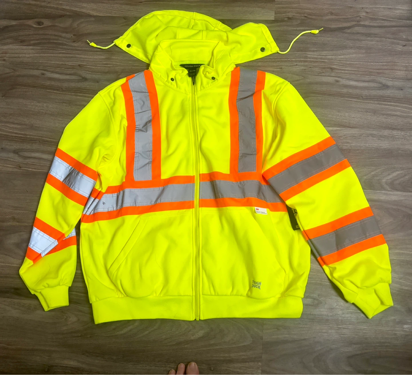 Tough Duck High Visibility Work Hoodie - 2XL