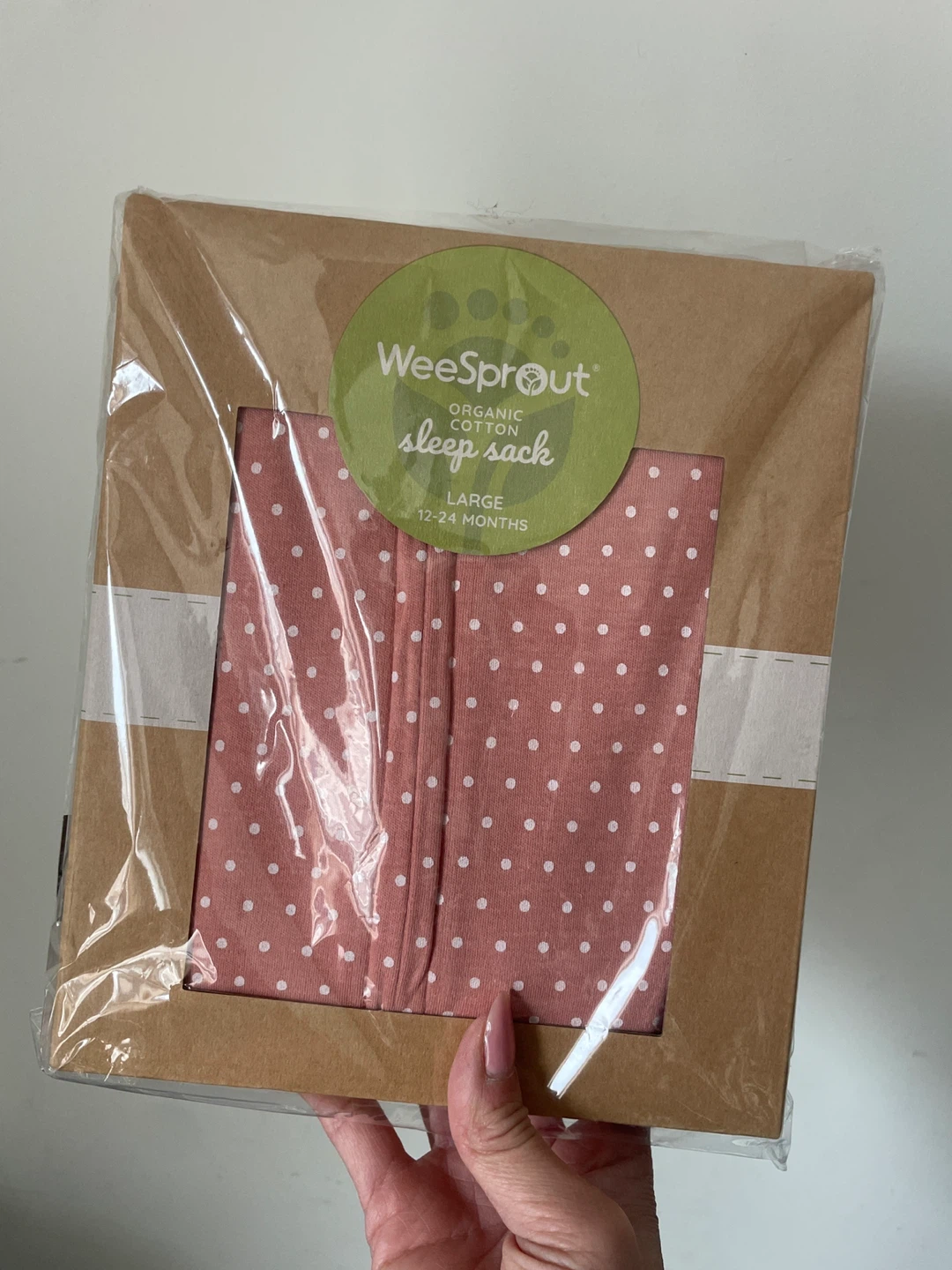 New WeeSprout Organic Cotton Large Sleep Sack 12-24 months